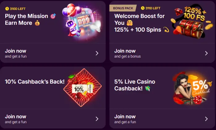 spinpin bonuses